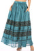 Falda larga bohemia informal Sakkas Sandra para mujer, estilo gitano, con cintura elástica y bolsillos