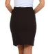 Above the Knee Zippered Tiered Sleek Stretch Pencil Skirt