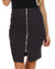 Above the Knee Zippered Tiered Sleek Stretch Pencil Skirt
