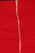 Above the Knee Zippered Tiered Sleek Stretch Pencil Skirt