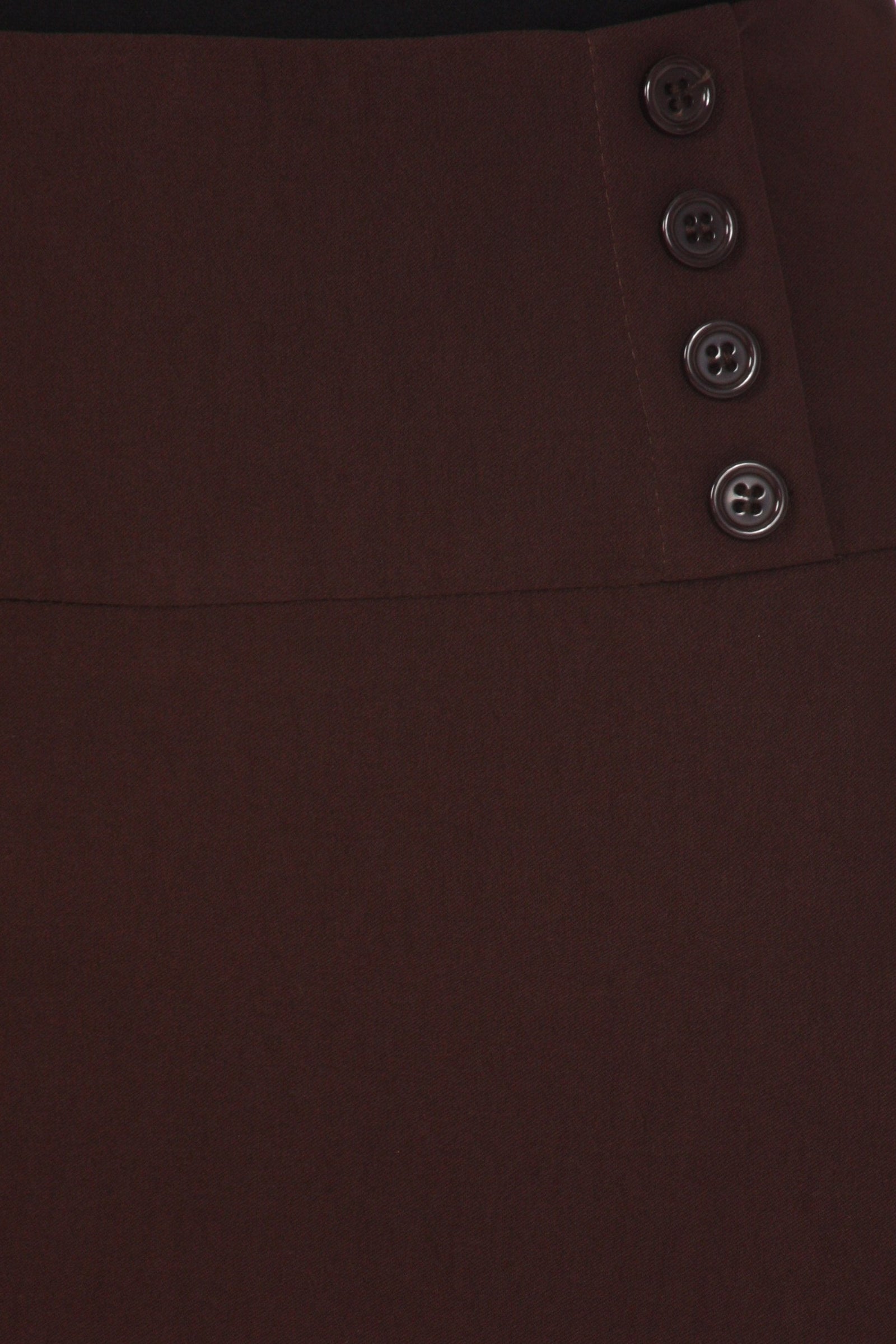 Above the Knee Stretch Pencil Skirt with Four Button Detail