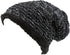 Sakkas Baldo Chunky Knit Faux Mint Lined Slouchy Hat Warm Unique Soft Unisex