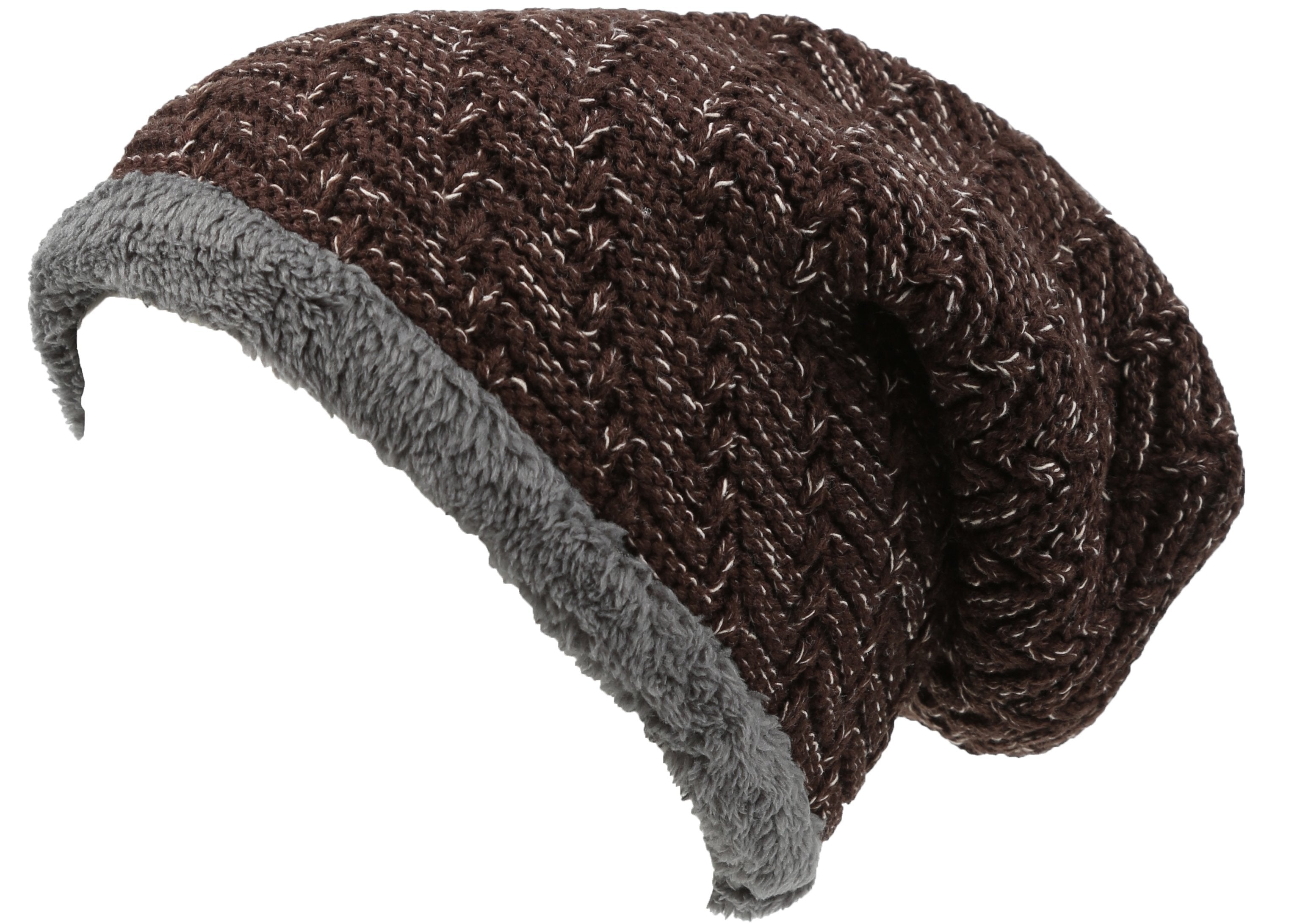 Sakkas Baldo - Gorro holgado de punto grueso con forro de menta sintética, cálido, único, suave y unisex