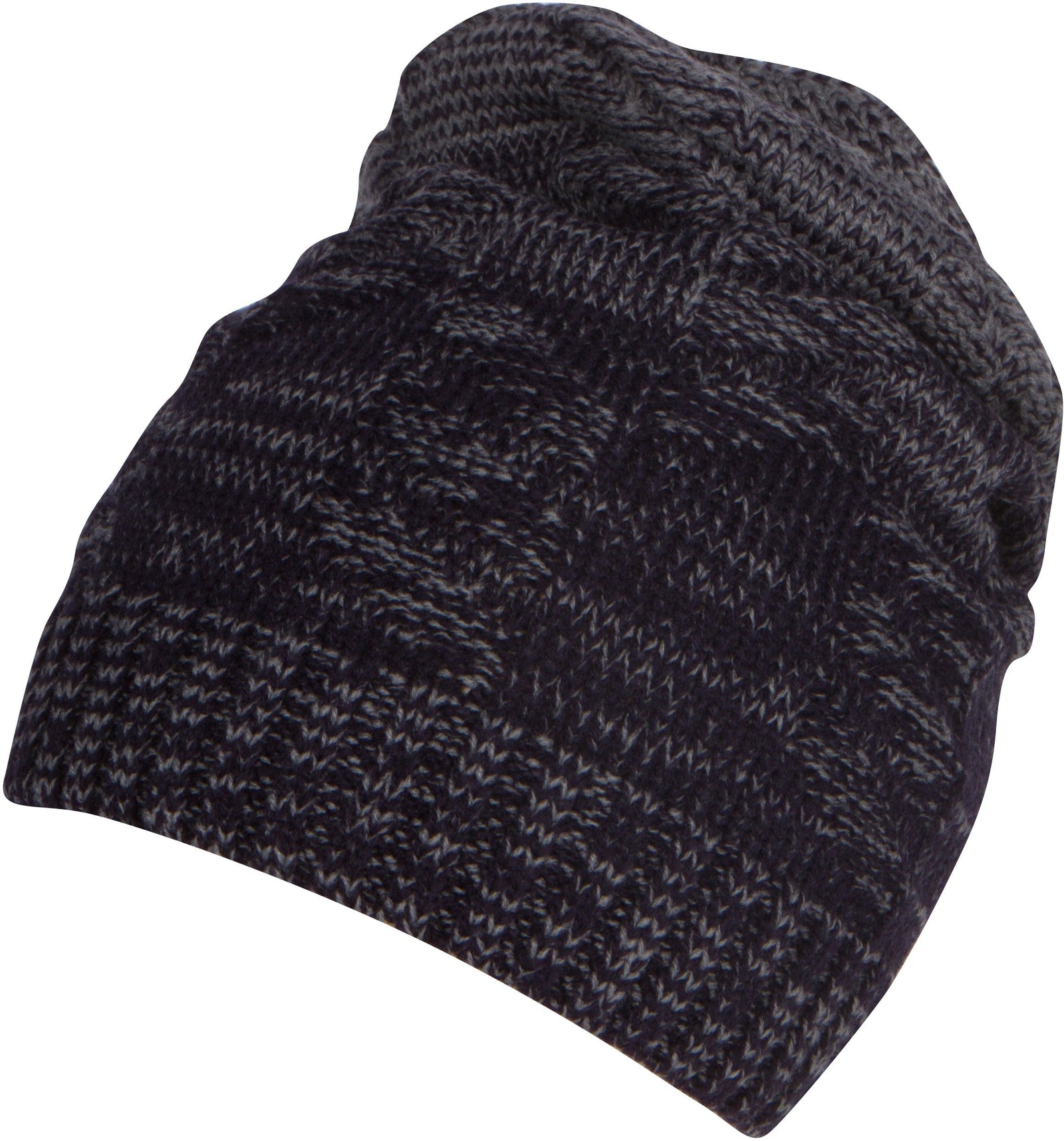 Gorro holgado Sakkas Nils, cálido y acogedor, de jaspeado y estampado.