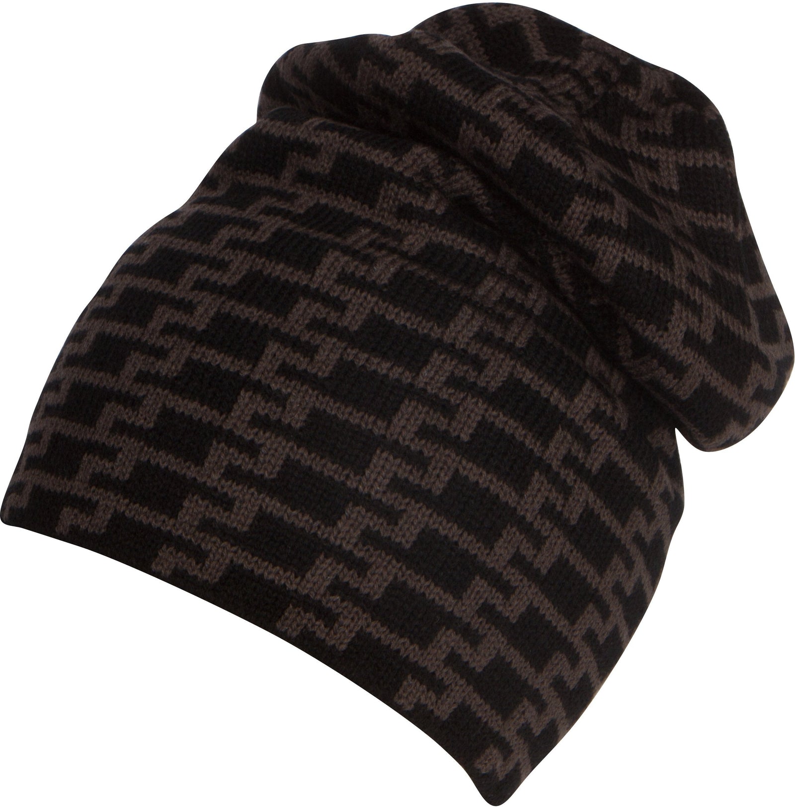 Gorro holgado Sakkas Nils, cálido y acogedor, de jaspeado y estampado.