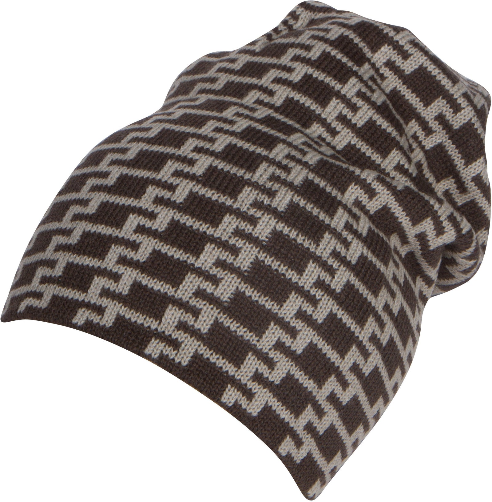 Gorro holgado Sakkas Nils, cálido y acogedor, de jaspeado y estampado.