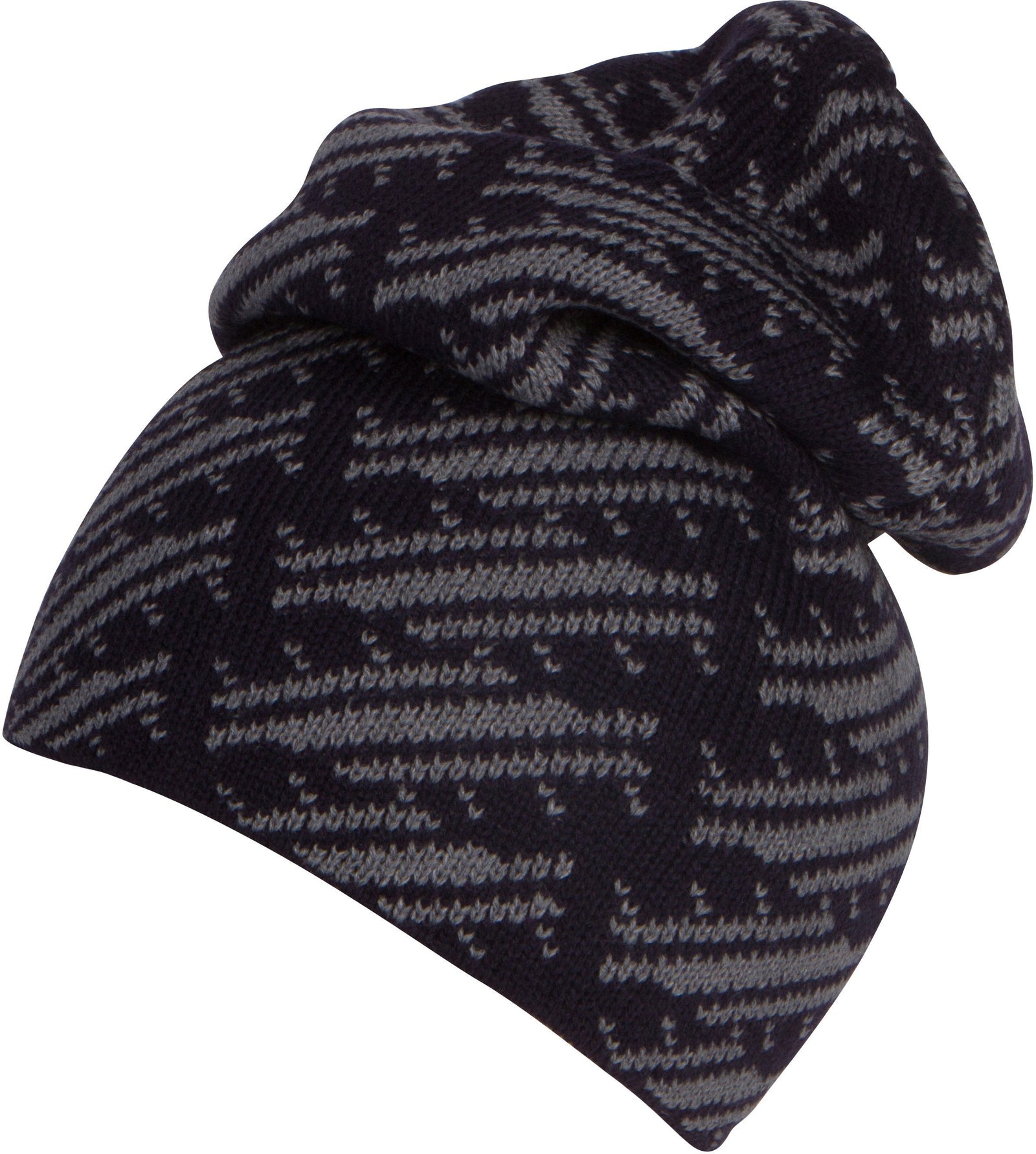 Gorro holgado Sakkas Nils, cálido y acogedor, de jaspeado y estampado.