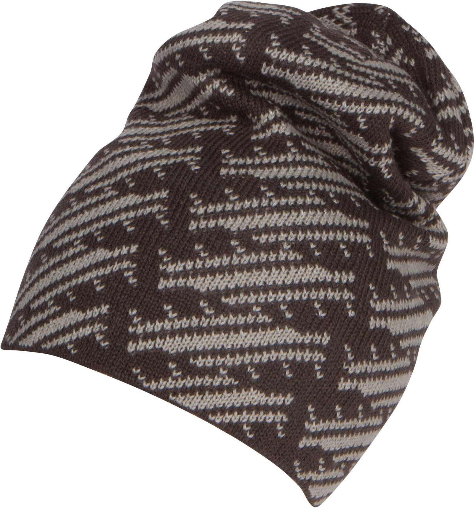 Gorro holgado Sakkas Nils, cálido y acogedor, de jaspeado y estampado.