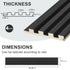 94.5" x 5.5" Solid Pine Wall Panels (4 Panels Per Box)