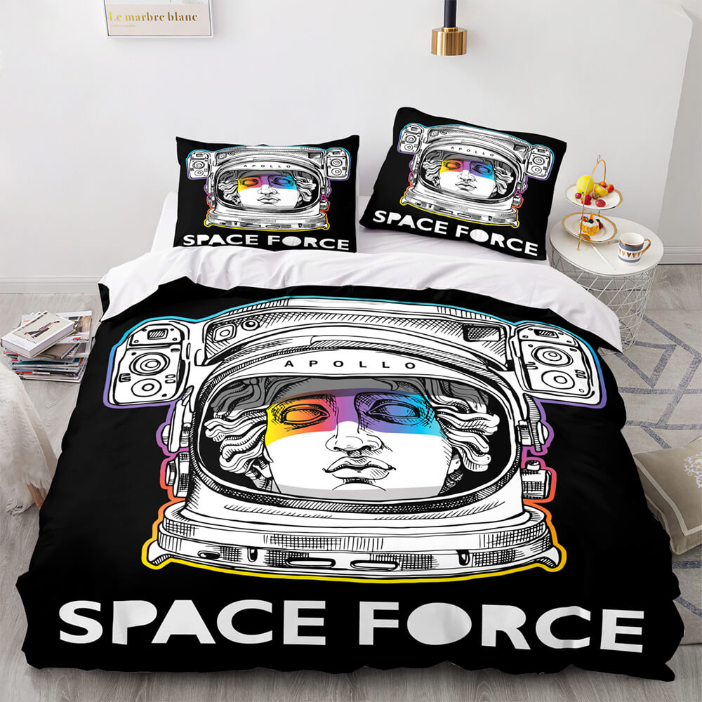 Spaceman Pattern Bedding Set Quilt Cover Without Filler