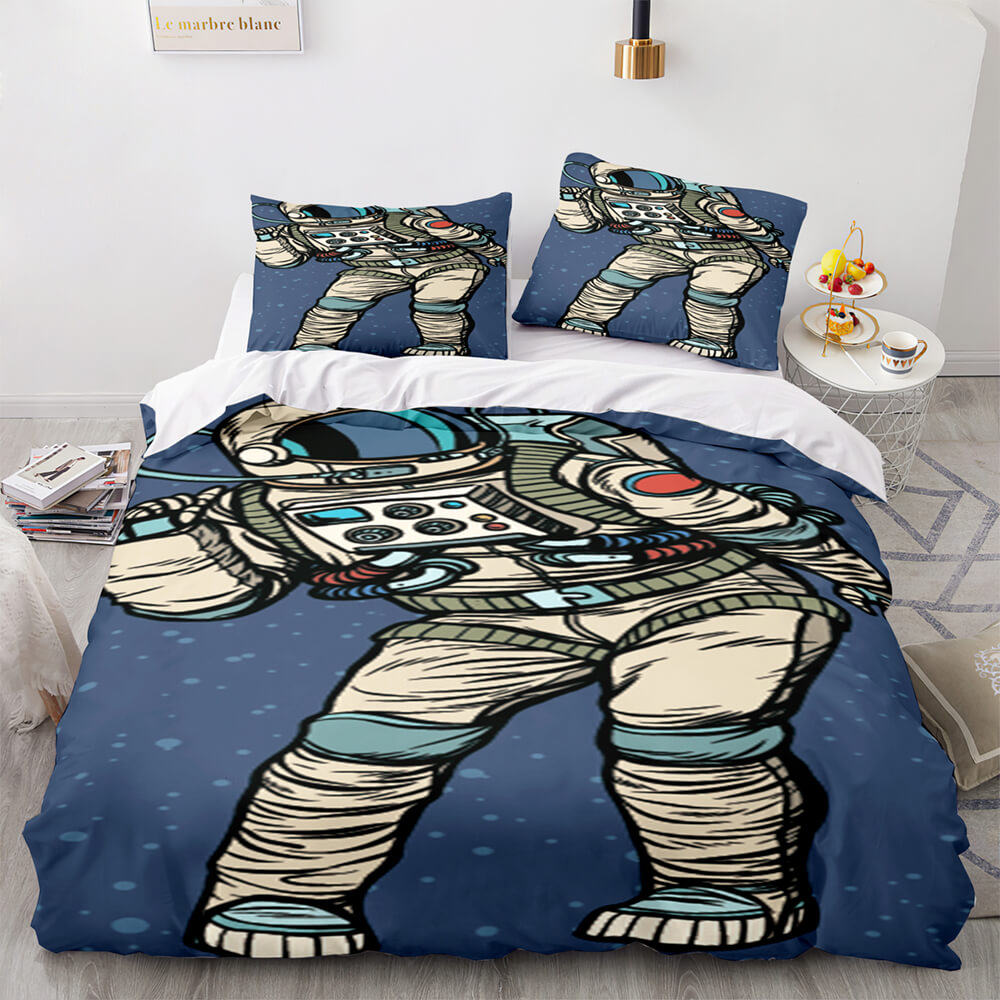 Spaceman Pattern Bedding Set Quilt Cover Without Filler