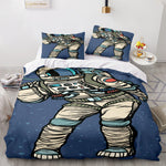 Spaceman Pattern Bedding Set Quilt Cover Without Filler