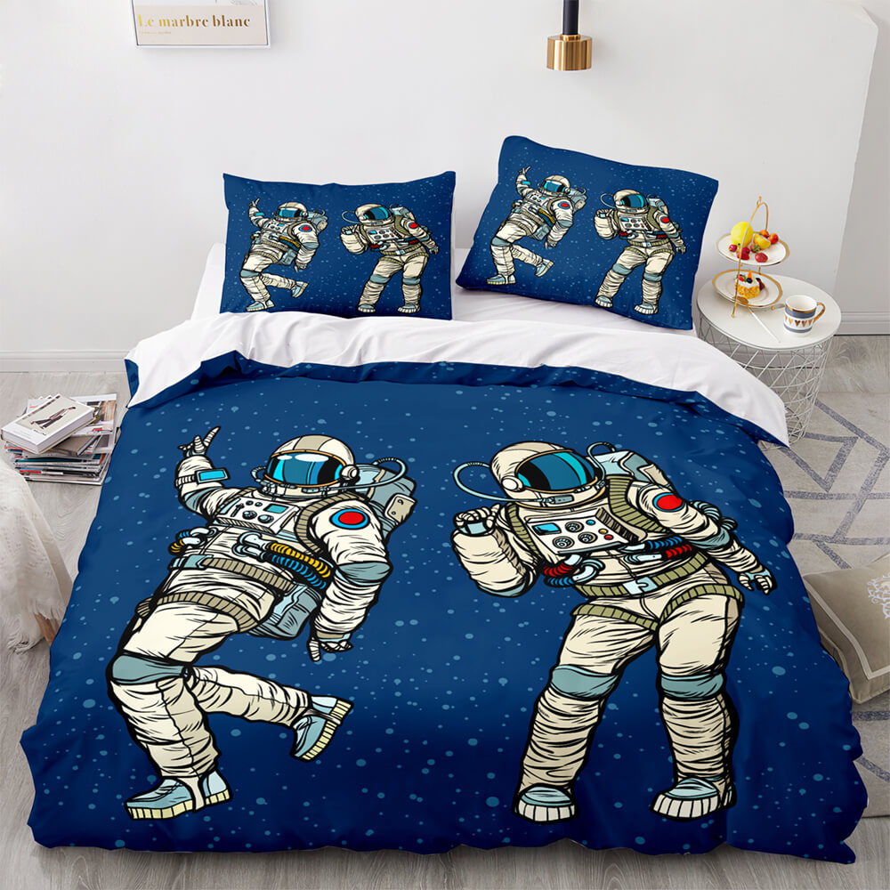 Spaceman Pattern Bedding Set Quilt Cover Without Filler