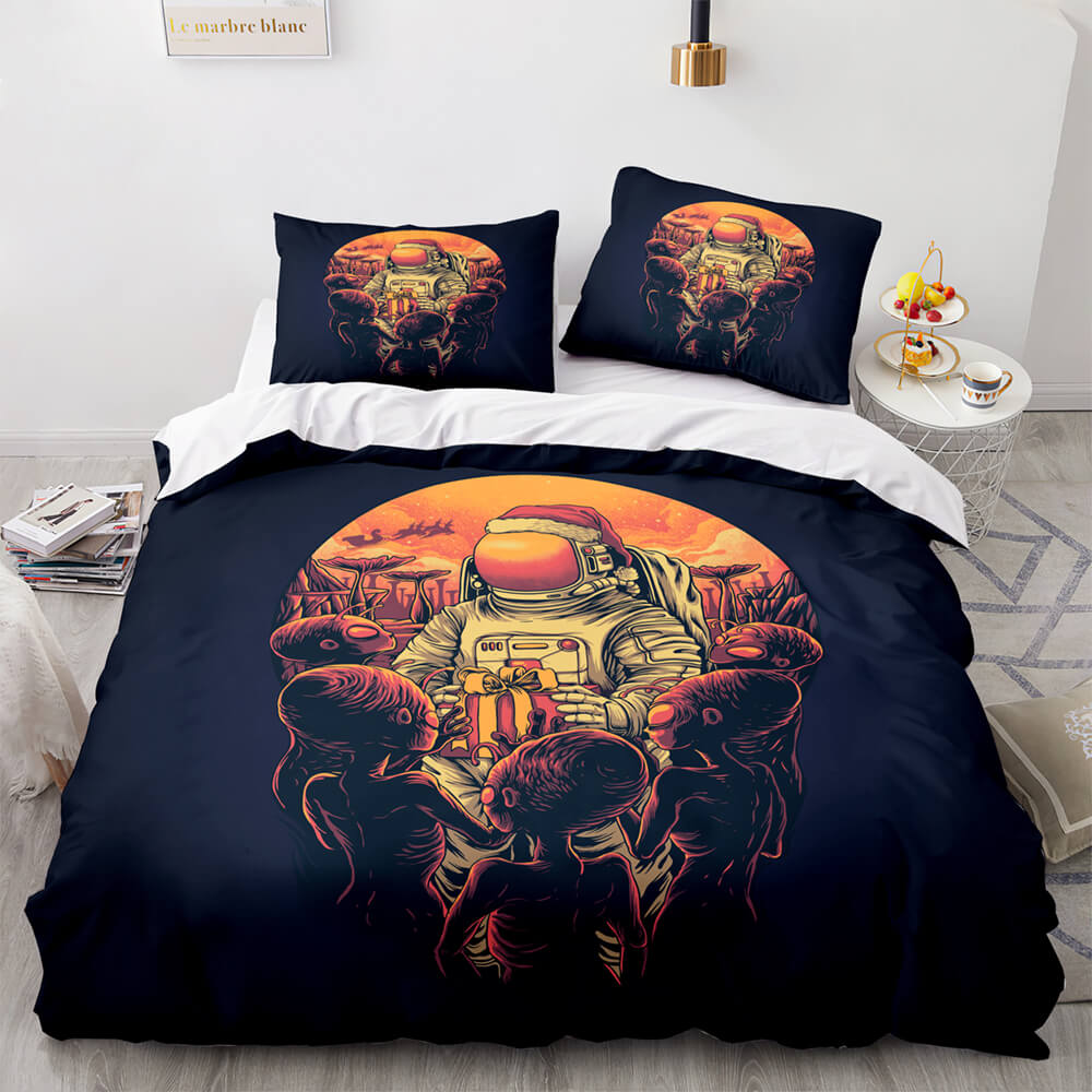 Spaceman Pattern Bedding Set Quilt Cover Without Filler