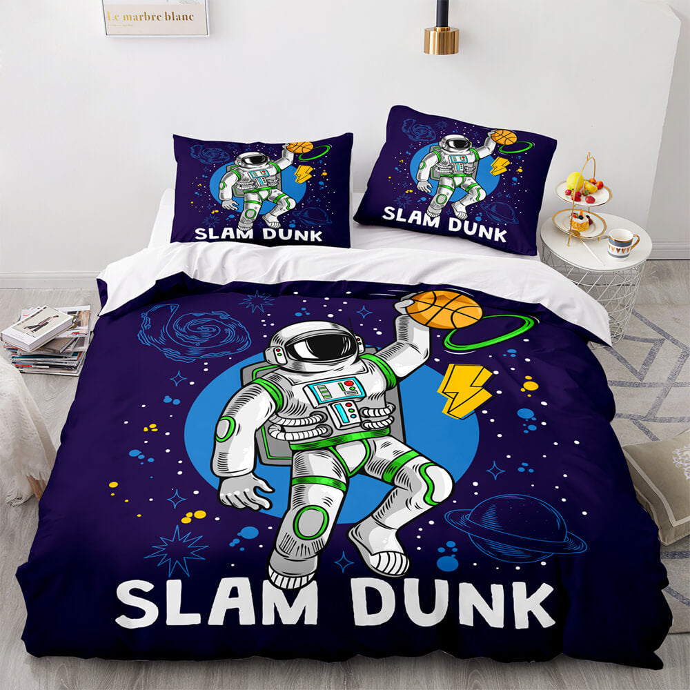 Spaceman Pattern Bedding Set Quilt Cover Without Filler