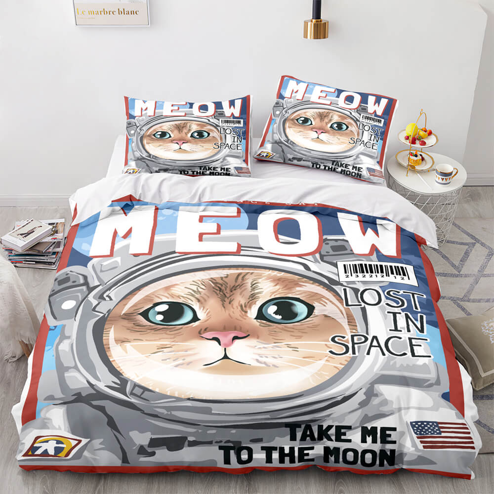 Spaceman Pattern Bedding Set Quilt Cover Without Filler