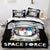Spaceman Pattern Bedding Set Quilt Cover Without Filler