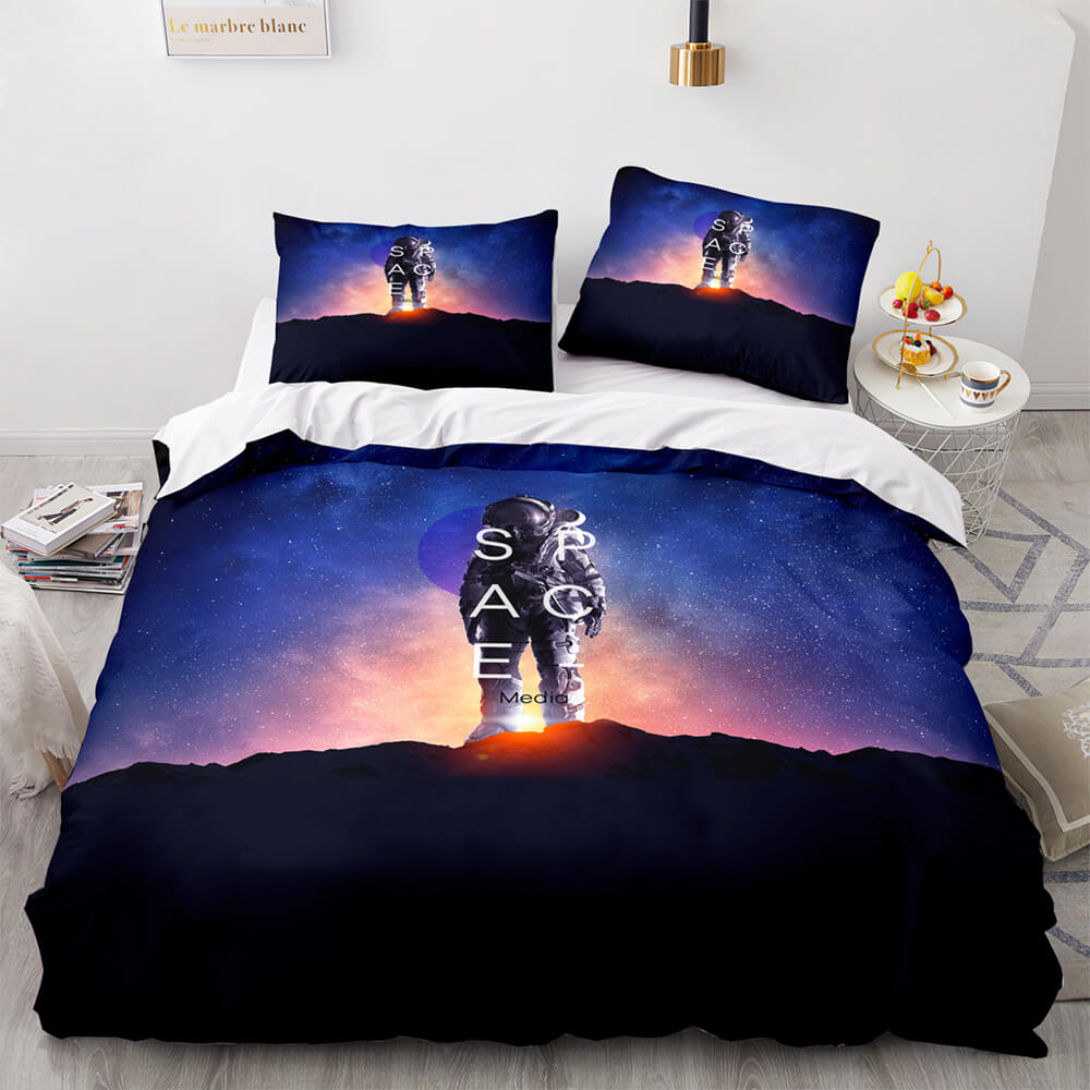 Spaceman Pattern Bedding Set Quilt Cover Without Filler