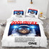 Spaceman Pattern Bedding Set Quilt Cover Without Filler