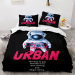 Spaceman Pattern Bedding Set Quilt Cover Without Filler