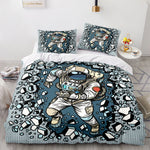 Spaceman Pattern Bedding Set Quilt Cover Without Filler
