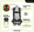 Arnés de cuerpo completo Frontline 100CTB Combat Construction con hebillas de lengüeta para piernas y correas para traumatismos, talla M/L