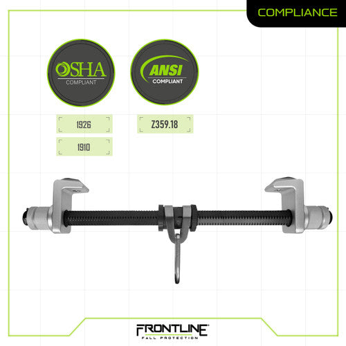 Anclaje deslizante para vigas en I de aluminio de Frontline