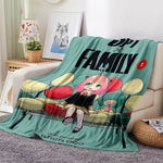 Manta de franela polar Spy x Family para decoración de habitaciones
