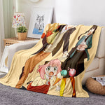 Manta de franela polar Spy x Family para decoración de habitaciones