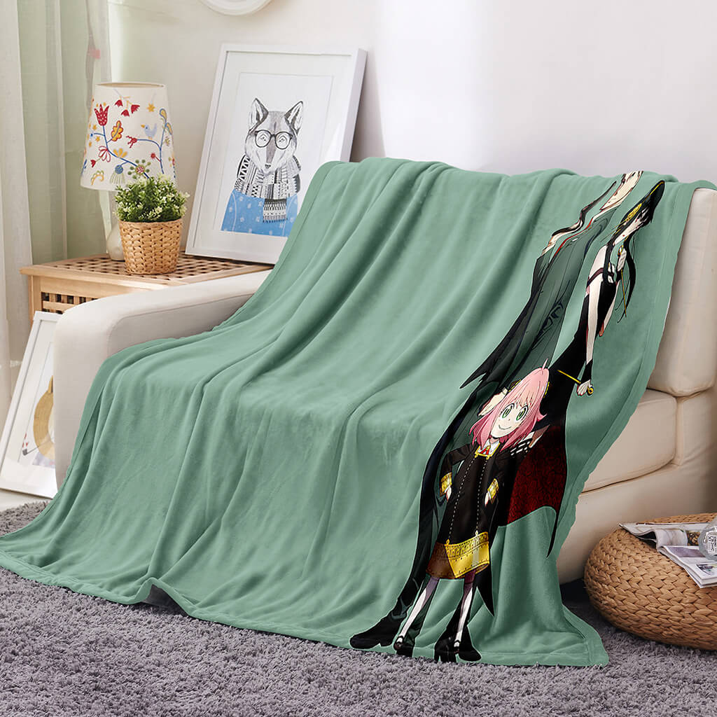 Manta de franela polar Spy x Family para decoración de cosplay