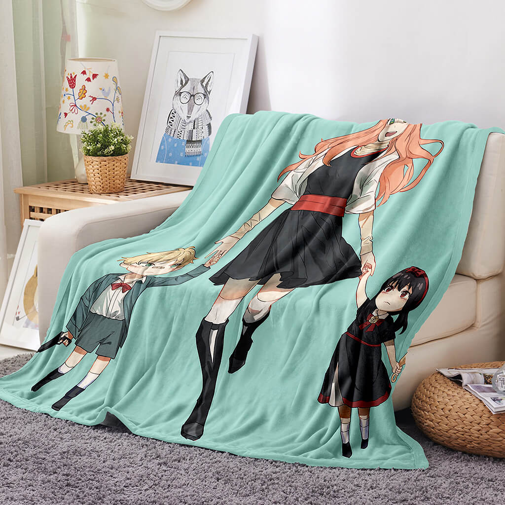 Manta de franela polar Spy x Family para decoración de cosplay