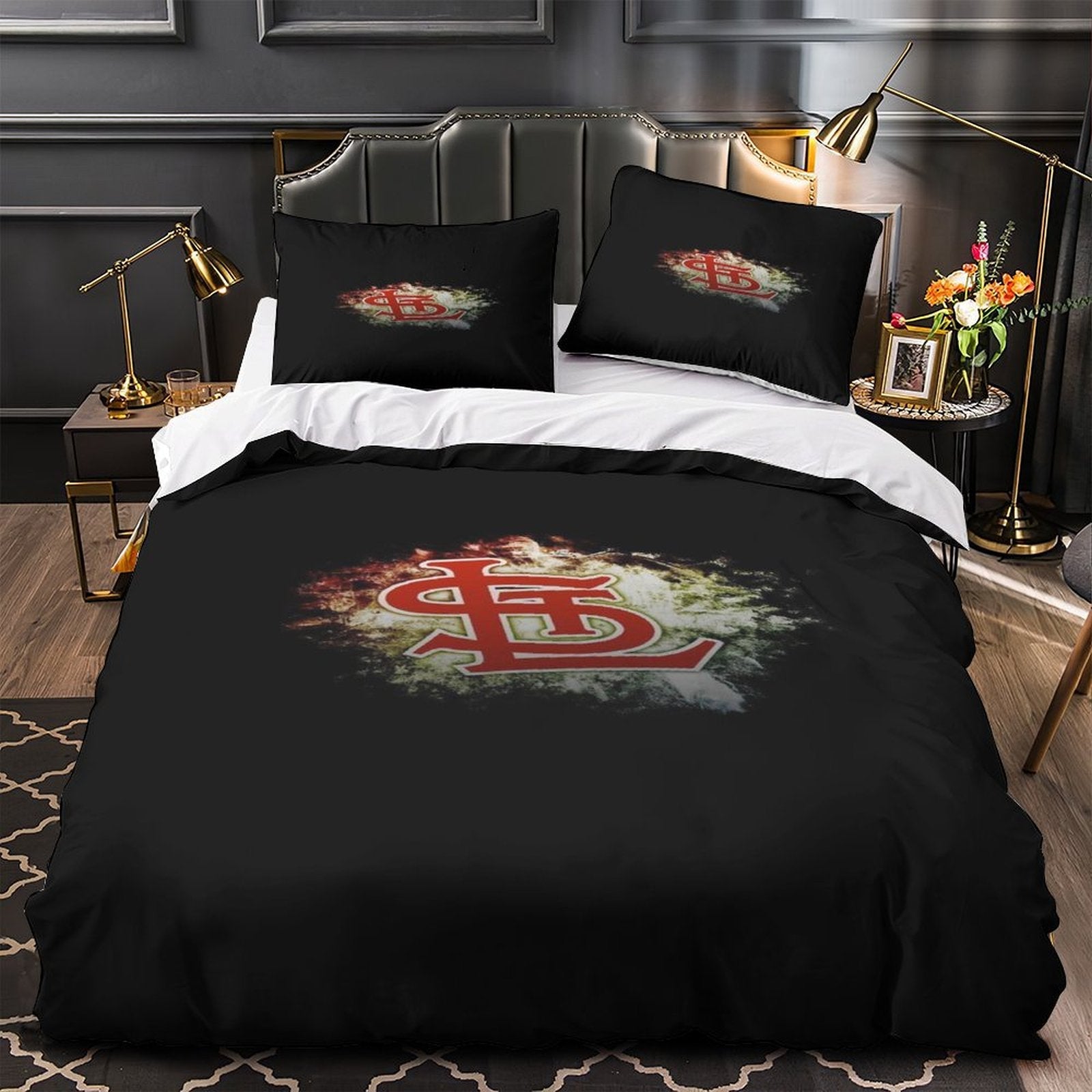 Juego de cama de los St. Louis Cardinals con funda de edredón y relleno