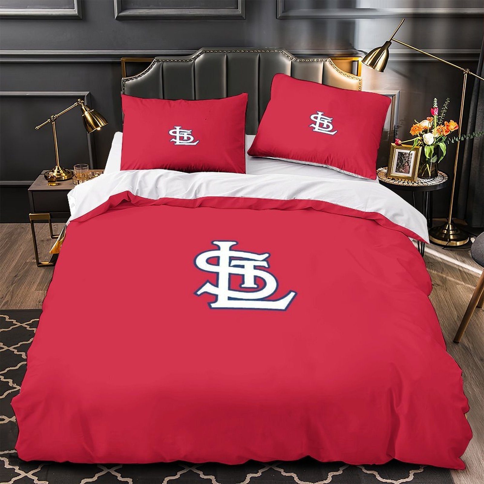 Juego de cama de los St. Louis Cardinals con funda de edredón y relleno