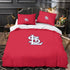 Juego de cama de los St. Louis Cardinals con funda de edredón y relleno