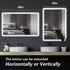 Standard Edge Glow LED Bathroom Mirror