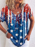 Long Sleeve Crew Neck T-Shirt with Rainbow Sleeves
