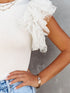 Statement Ruffle Sleeve Top