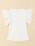 Statement Ruffle Sleeve Top