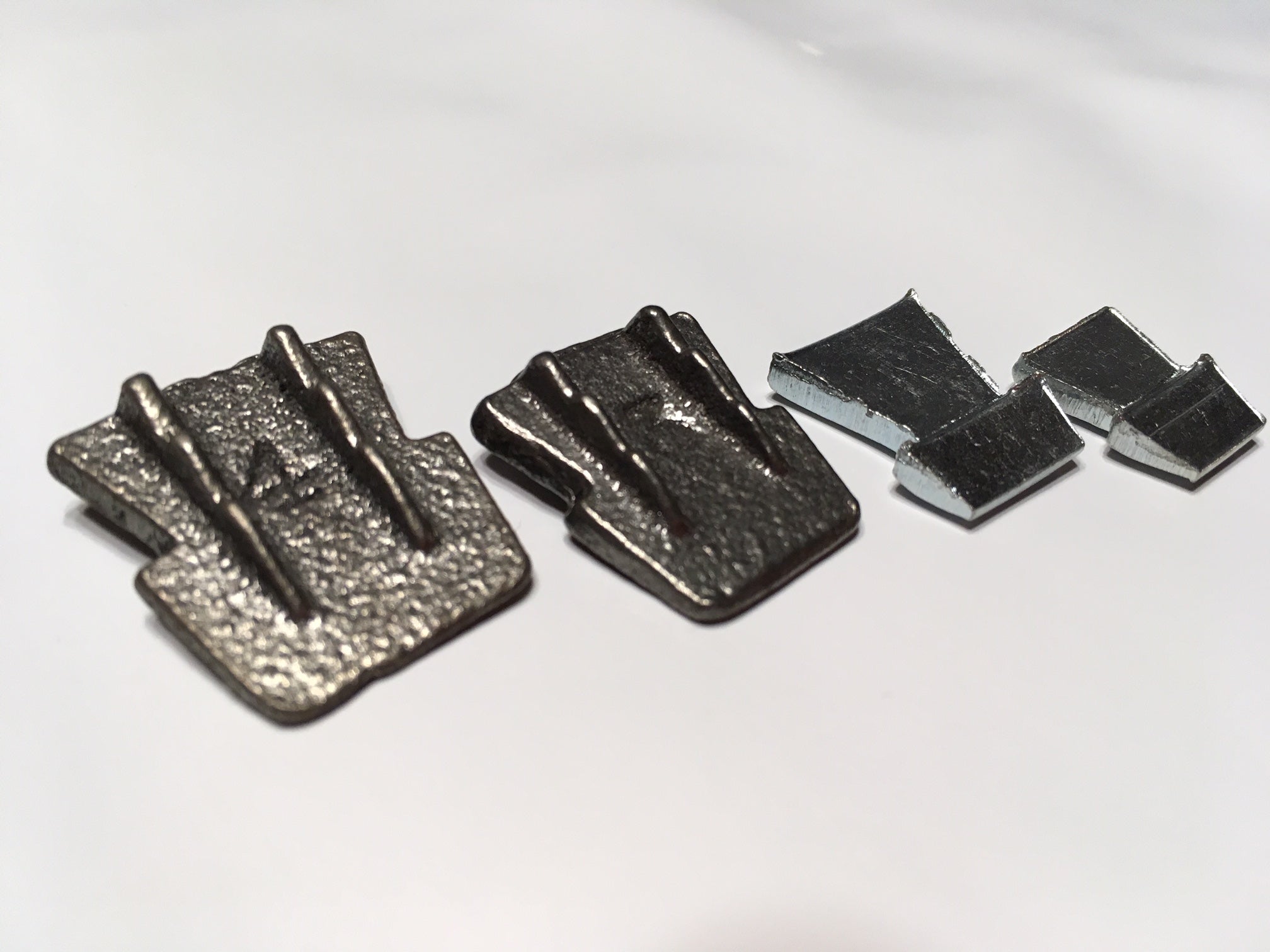 Juego de 4 cuñas de acero con dientes de castor para martillos, hachuelas y hachas