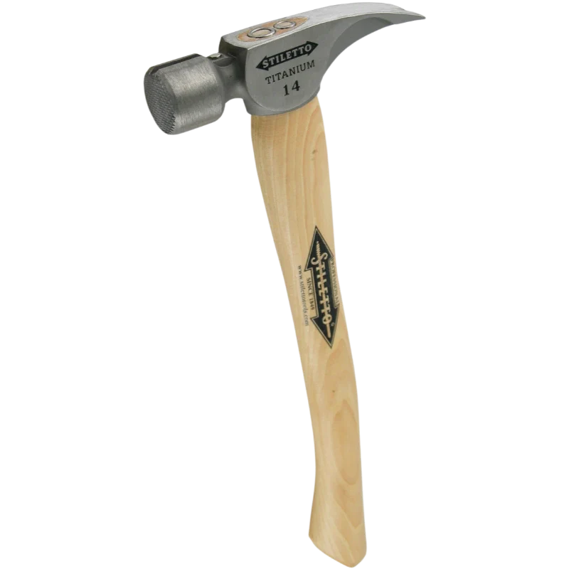 Stiletto TI14MC Titan 14oz Titanium Framing Hammer Milled/Curved 16
