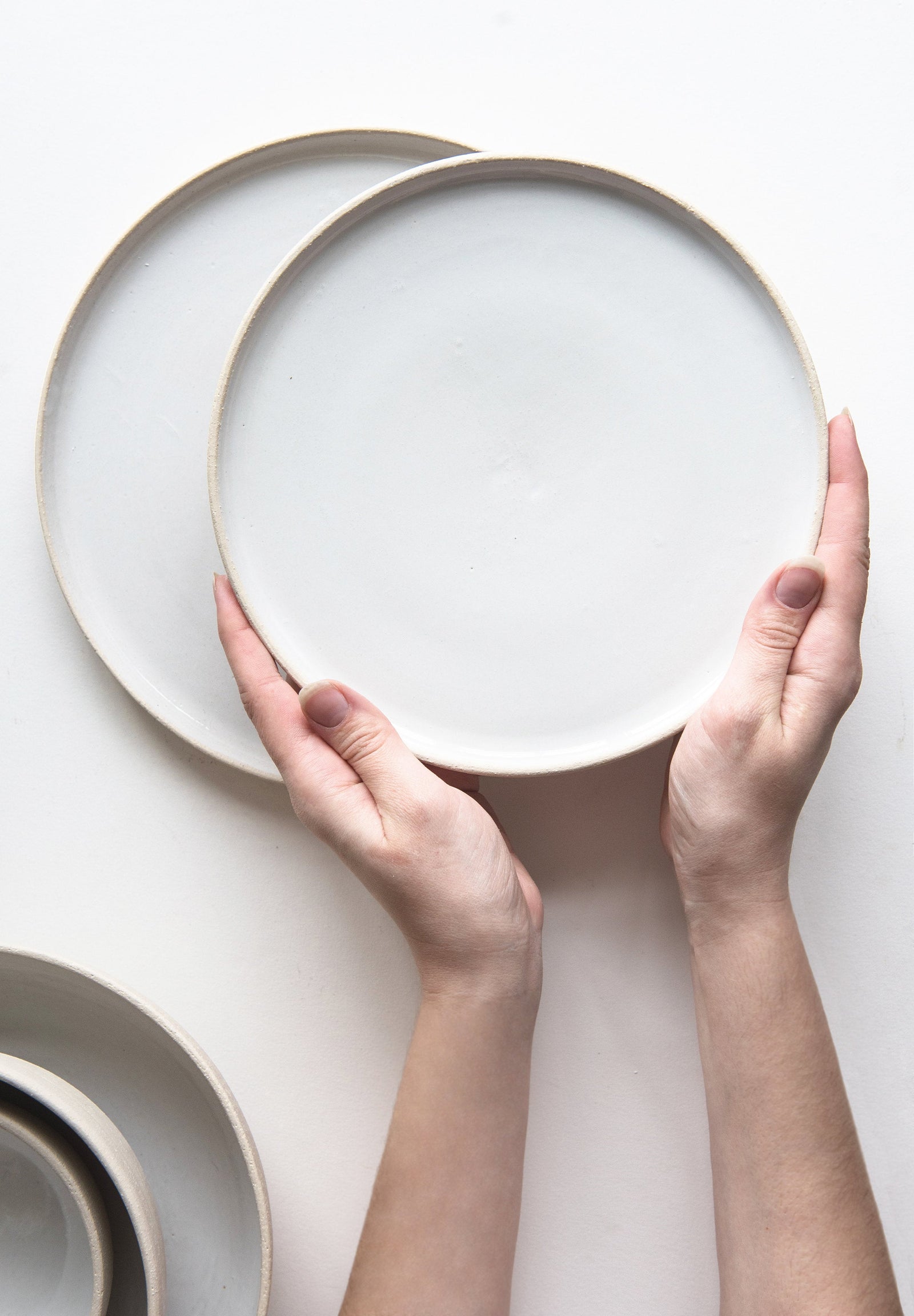 Handmade Stoneware Dinner Plates
