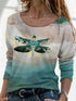 Half-Sleeve Swimsuit for Summer