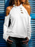 Open Shoulder Distressed Long Sleeve Top