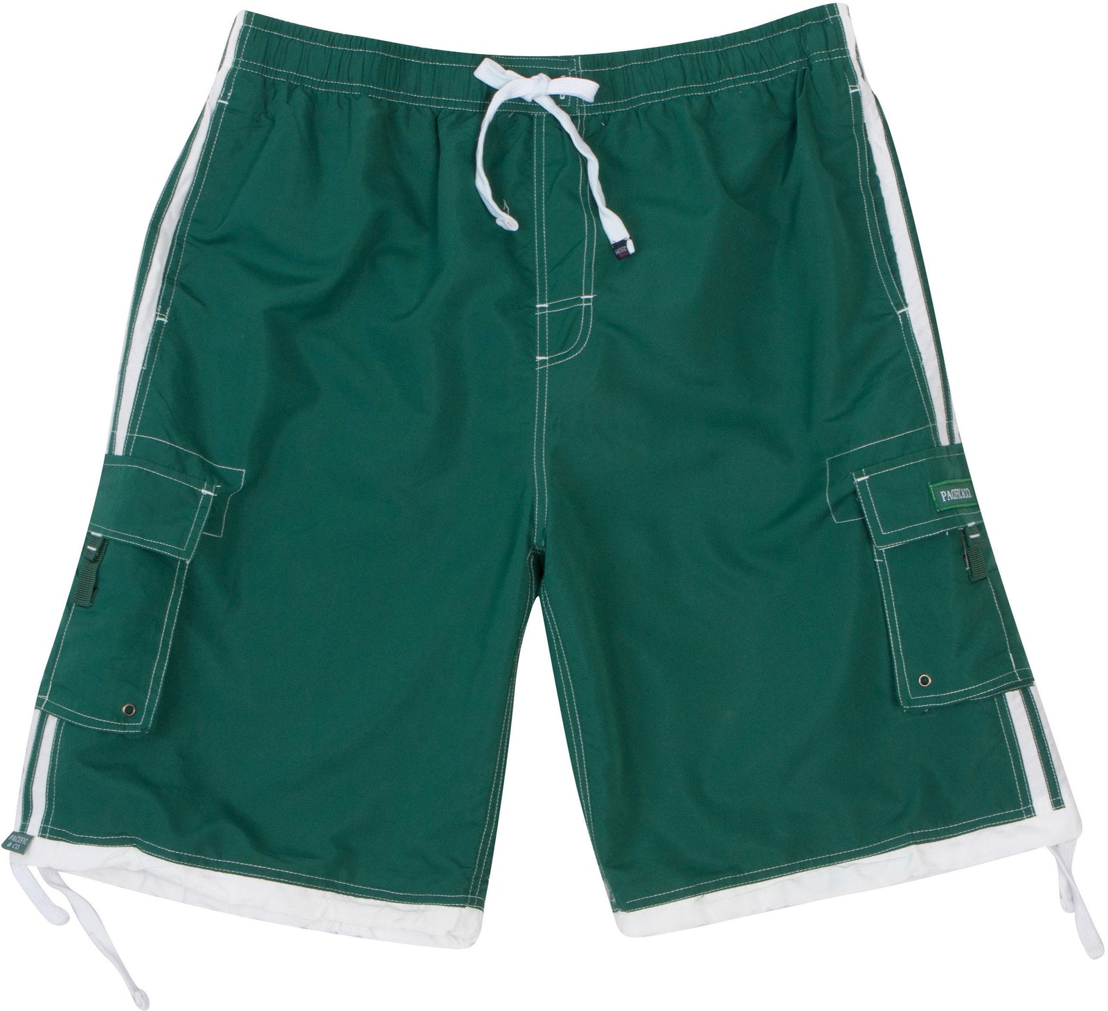 Bañador de hombre con rayas contrastantes en color liso para surfear y patinar de Sakkas