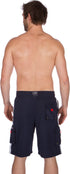 Bañador de hombre con rayas contrastantes en color liso para surfear y patinar de Sakkas