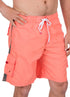 Bañador de hombre con rayas contrastantes en color liso para surfear y patinar de Sakkas