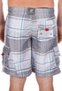 Bañador/pantalones cortos Sakkas Axel Plaid con cintura elástica que no se mojan