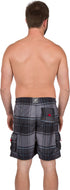 Bañador/pantalones cortos Sakkas Axel Plaid con cintura elástica que no se mojan