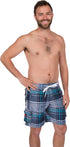 Bañador/pantalones cortos Sakkas Axel Plaid con cintura elástica que no se mojan