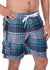 Bañador/pantalones cortos Sakkas Axel Plaid con cintura elástica que no se mojan